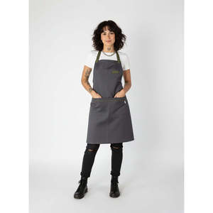 Grembiule da lavoro Bilbao con ricamo, versatile, da indossare in vita, per tutti i giorni, feste, matrimoni, pulizie, giardinaggio, barista, barbiere, Natale - Product Image 1