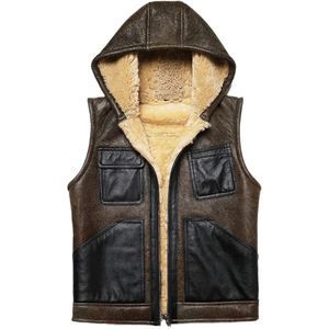Veste de motard pour homme en cuir d'agneau véritable avec fourrure de chèvre véritable à l'intérieur, coupe traditionnelle, conçue pour un confort optimal lors de la conduite quotidienne. - Product Image 1
