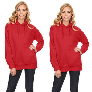 Nueva llegada Sudaderas con capucha para mujer Material de algodón de alta calidad Dos colores Nueva llegada Algodón Pull Over Sudadera con capucha para mujer Logotipo personalizado - Product Image 6