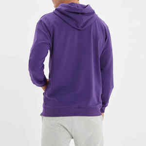 Vente chaude personnalisé à manches longues hiver hommes pull à capuche 100% coton polaire sérigraphie - Product Image 5