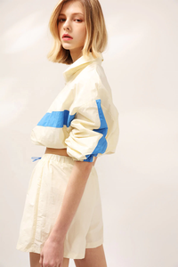 Trajes de mujer, chaqueta ligera de nailon, conjunto de pantalones cortos, chándal cortavientos de fútbol, chaqueta Trackies, chándales con paneles de satén de seda - Product Image 2