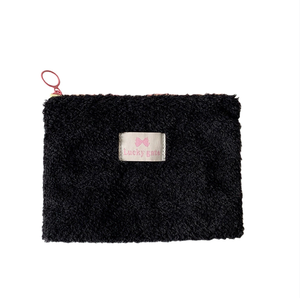 Ginzeal Simple doux matelassé éponge serviette maquillage sac filles fourrure école stylo sac en peluche voyage cosmétique organisateur <span class=keywords><strong>pochette</strong></span> - Product Image 1