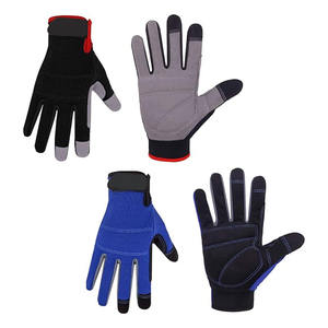 Gants de sécurité de travail confortables à doigts complets avec bande réfléchissante haute visibilité et ampoule LED pour une visibilité accrue - Product Image 1