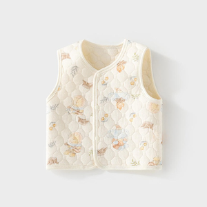 Nuevo chaleco de algodón puro para bebé, chaleco cálido, protección para el vientre, top suave sin mangas para bebé - Product Image 1
