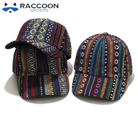 Gorras de Béisbol Deportivas Raccoon OEM con Logotipo Personalizado, Transpirables, Impermeables, 100% Algodón, Multipanel, Rayadas, de Alta Calidad, para Actividades al Aire Libre