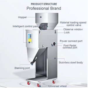 Machine de remplissage manuelle pour granulés, machine de pesage et de remplissage manuelle pour graines, grains de café et granulés, machine de remplissage manuelle pour granulés - Product Image 2