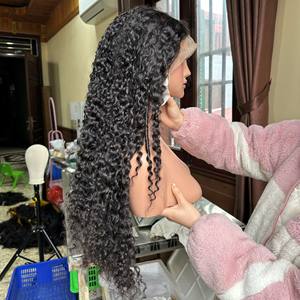 Perruques de Cheveux Humains Bouclés, Perruque Frontale en Dentelle Transparente, Cheveux Vietnamiens Bruts, Boucle Birmane, Perruques Frontales en Dentelle pour Femmes, Douces - Product Image 4