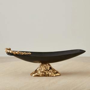 Plateau de service décoratif en marbre élégant en forme de renne, cadeau de Noël magnifique, rassemblements, vacances, artisanat en métal pour la maison, aluminium, moyen - Product Image 5