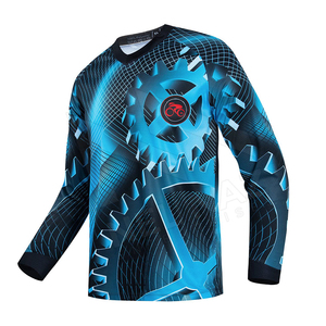 Logo personnalisé MX Racing Jersey 100% Polyester Respirant Pro Team Cyclisme ATV Sportswear Racing Moto Auto Racing Wear - Product Image 1