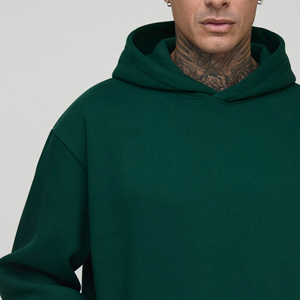 Sudadera con Capucha Extra Grande de Algodón Grueso de Alta Calidad, Lisa, Sin Cordones, Precio al por Mayor, Talla Grande, Sudadera Básica para Hombre - Product Image 6