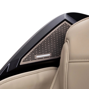 Fauteuil de massage 4D avec tablette tactile, fauteuil inclinable chauffant haut de gamme - Beige/Blanc - Product Image 5