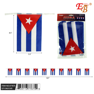 8.5\"X5.5\" Cuba Flag <b>Banner</b> 360PC 30DZ/CS Party <b>Banners</b> - Product Image 1