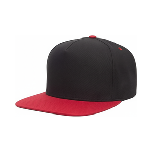 High Quality Two Tone Structured 5 Panel Snapback <b>Cap</b> <b>Flat</b> Brim Custom Logo Blank Sport Hat ODM OEM For Men <b>Women</b> Casual Wearing - Product Image 2