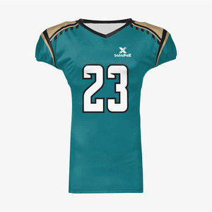 Nueva Llegada, Jersey de Fútbol Americano Estampado de Manga Corta, Talla Grande, Tejido de Malla Transpirable, Secado Rápido, Personalizado, para Entrenamiento Deportivo - Product Image 1