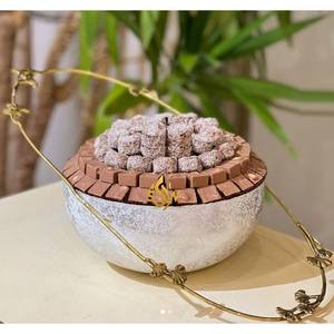 Cuenco de Chocolate decorativo de Metal, cuenco dulce hecho a mano de calidad superior, cuencos de mesa para servir Chocolate elegantes clásicos - Product Image 1