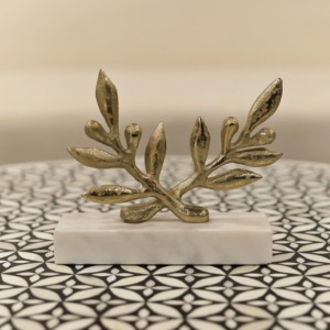 Cabeza de cabra de lujo Decoración de mesa decorativa para el hogar Objetos Metal de aluminio pulido dorado para calidad de exportación - Product Image 4
