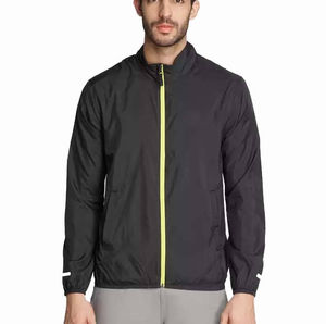 Veste de pluie imperméable respirante à capuche légère de haute qualité pour hommes, coupe-vent personnalisable pour les sports de plein air - Product Image 1