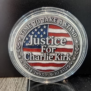 Monete Commemorative Personalizzate in Metallo USA 1993-2025 Charlie 40mm 2D Oro Collezione Monete 'Inseguimento della Verità' - Product Image 3