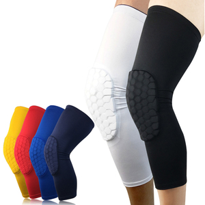 Precio al por mayor de alta calidad de la rodilla abierta manga de compresión de la rodilla mangas de la rodilla de tamaño personalizado al por mayor de nylon gimnasio hecho - Product Image 1