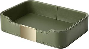<b>Large</b> Leather <b>Serving</b> <b>Tray</b> For Multipurpose Rack With Reinforced Corners And Natural Look Ideal For Home - Product Image 3