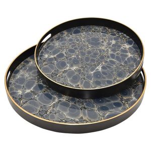 Plateau de service époxy en résine fait à la main MIXTE Essentiels de cuisine uniques pour la maison Restaurant Hôtel Plateaux de service décoratifs - Product Image 2