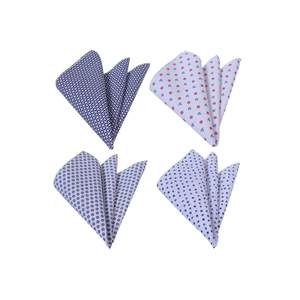 Juego de pañuelo de bolsillo 4 en 1 tejido de algodón con estampado digital de gaviota de 4 piezas - Product Image 4