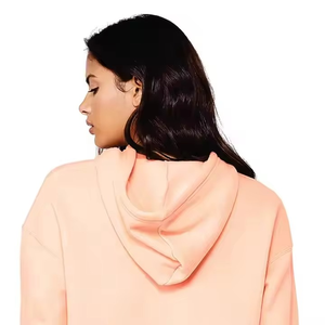 Meilleures ventes 2026 : Sweat-shirts à capuche pour femmes, en coton vierge de haute qualité, grandes tailles, coupe pull-over, crop top uni, personnalisables - Product Image 3