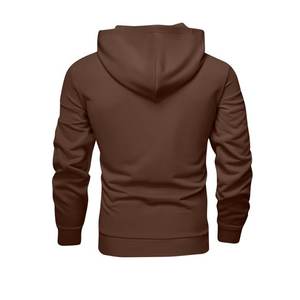 Sudadera con capucha y pantalones para correr de color sólido de otoño e invierno para hombre, conjunto de dos piezas, ropa deportiva informal de moda para exteriores, chándal para hombre - Product Image 3