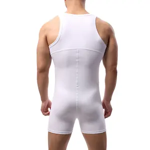 Maillots de lutte réversibles sublimés hommes respirant Gym Fitness maillots conception à coupe basse - Product Image 2