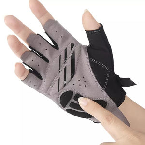 Vente en gros de gants de cyclisme demi-doigts Gants de vélo de course respirants en cuir avec gel pour l'équitation thermique-Caractéristiques pour le voyage - Product Image 2