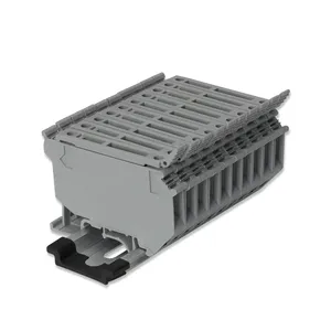 RUK5-HESI DIN Rail, blok <span class=keywords><strong>Terminal</strong></span> pengaman 6.3A 500V 5x20mm sekrup koneksi PA66 bahan perlindungan sirkuit otomotif - Product Image 1
