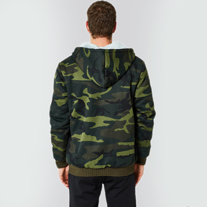 OEM logotipo personalizado camuflaje sudaderas con capucha al por mayor 100% algodón/poliéster nuevo diseño personalizado sublimación casual zip up hombres camuflaje sudaderas con capucha - Product Image 3