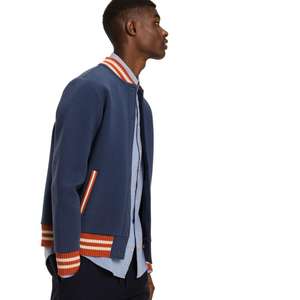 Vestes universitaires en molleton de coton de toute taille, vestes universitaires en molleton de coton bon marché personnalisées OEM, vestes en molleton universitaire de tailles américaines - Product Image 4