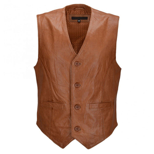 2025 High Impact Leather Vest High Quality Design Private Label <b>Unique</b> Style All Sizes Available Hot Selling OEM Waterproof - Product Image 2
