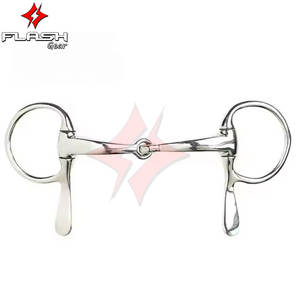 Sur mesure Bowman Mèche Mèche Demi Joue Rembourrage Doux En Acier Inoxydable Anneau Lâche Cheval Mèche Allemand Argent Entraînement Équestre - Product Image 2