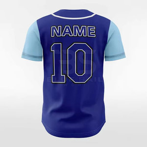 เสื้อเจอร์ซีย์เบสบอลของผู้ชายเสื้อกีฬาสีทึบแห้งเร็วเข้ารูป - Product Image 4