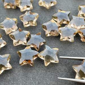 Quartz fumé forme d'étoile perles de pierres précieuses en vrac perles d'étoile sculptées naturelles pour la fabrication de bijoux Bracelet collier bricolage - Product Image 1