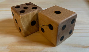 Dados de Juego de Mesa Poliédricos de Madera Natural, Ecológicos, Hechos a Mano, Duraderos, de 7 Piezas, para Entusiastas de los Juegos de Rol, Tradebyd - Product Image 3