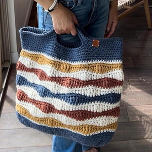 กระเป๋าถักโครเชต์สำหรับผู้หญิงกระเป๋าผ้าถักสะพายไหล่กระเป๋าถักโครเชต์น่ารักสำหรับเด็กผู้หญิงผลิตในเวียดนาม - Product Image 3