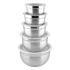 ชุดชามผสมอาหารเยอรมัน5ชิ้นพร้อมฝาล็อคด้านในและดีไซน์คลาสสิกอย่างมีสไตล์ - Product Image 2