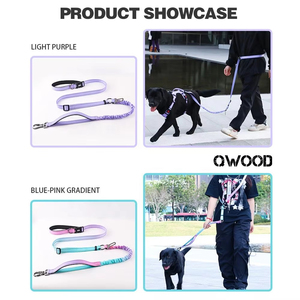 Wholesale Hands Free Dog <strong>Leash</strong> Heavy Duty No <strong>Pull</strong> Bungee Retractable Dog Running Waist <strong>Leash</strong> for Outdoor Walking Training - Product Image 5