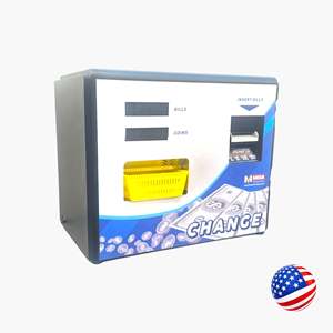 MV-101 BB Cambiador de billetes a monedas/fichas de carga trasera negro para uso en máquinas recreativas - Product Image 1