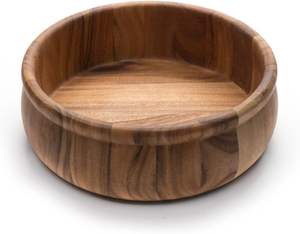 Bol de service en bois écologique pour la décoration de la maison, bol à salade, accessoires de salle à manger, passe au lave-vaisselle, décoration de fête, fait à la main - Product Image 2