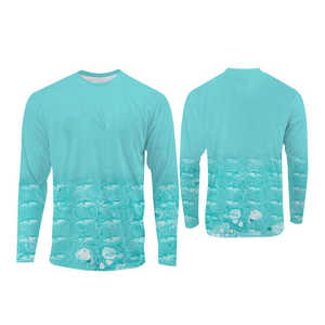 Chemises de pêche de tournoi de sublimation Performance pour hommes Protection upf Maillot de pêche à séchage rapide Chemises de camouflage à quantité minimale de commande basse - Product Image 4