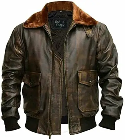 Chaqueta de piel de alta calidad para hombre, Cazadora bomber de cuero para motocicleta, diseño a la moda, hecha en Pakistán, novedad