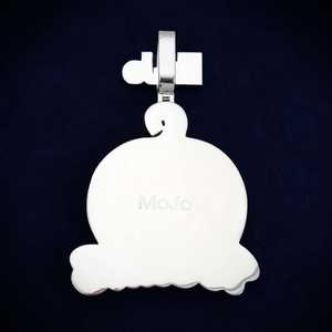 Pendentif personnalisé en moissanite Mojo Pumpkin avec logo, en or 14 carats – Catégorie de produit premium pour pendentifs et breloques - Product Image 5