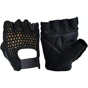 Biker Half <b>Finger</b> Cycling Gloves Bus Driving Wheelchair Fingerless <b>Bike</b> Leather Motorcycle Bicycle Cycling Gloves - Product Image 5