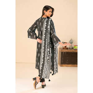 ชุดสัลวาร์ คามีซ ผ้าฝ้ายพิมพ์ลาย 3 ชิ้น พร้อมผ้าคลุมไหล่ สำหรับงานเทศกาล ชุดพื้นเมืองสไตล์ปากีสถาน-อินเดีย รุ่น SD-52256 - Product Image 4