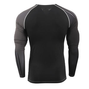 T-shirt de compression respirant antibactérien à manches longues personnalisé pour hommes MMA BJJ Entraînement et qualité supérieure - Product Image 2