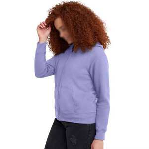 Sudadera Corta de Invierno para Mujer, 100% Algodón, Lavado Ácido, OEM/ODM, Calidad Premium - Product Image 3